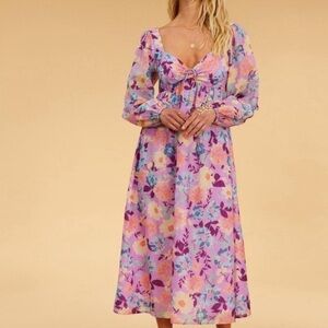 Billabong Purple Floral Dress